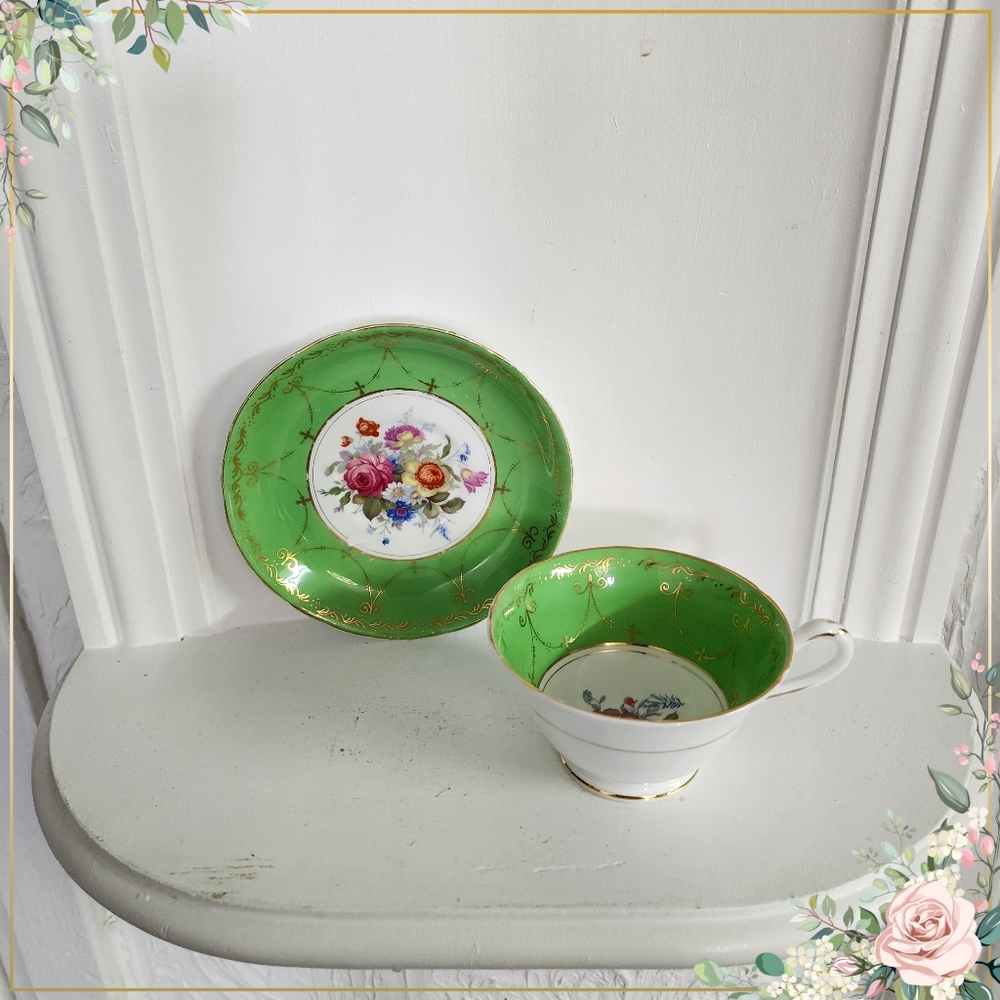 Ye Old English Grosvenor Jackson & Gosling Bone China Cup, Saucer